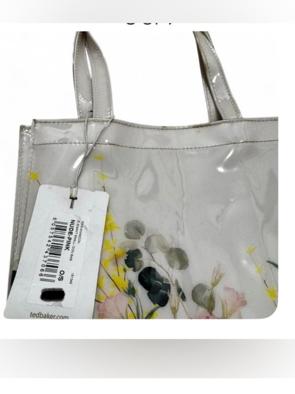 Ted Baker London Cream Clear Floral Tote